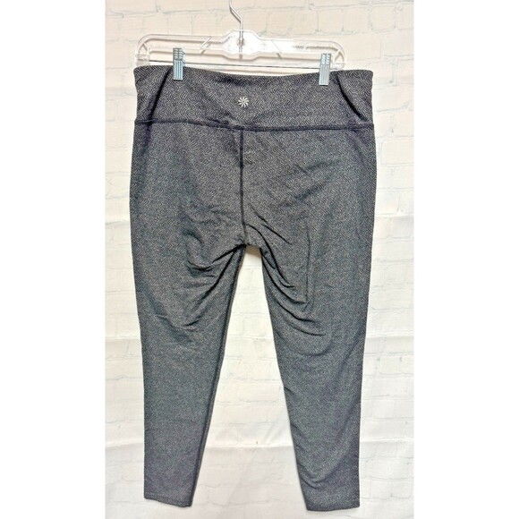 Athleta Leggings Women’s Large Chaturanga Heather Gray Black - Picture 5 of 7
